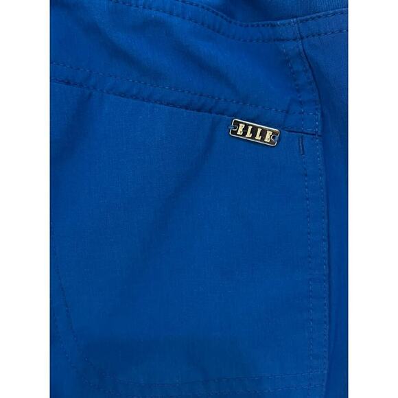 EUC Elle bright blue scrub pants cargo style sz XS nurse doctor medical - Picture 5 of 5